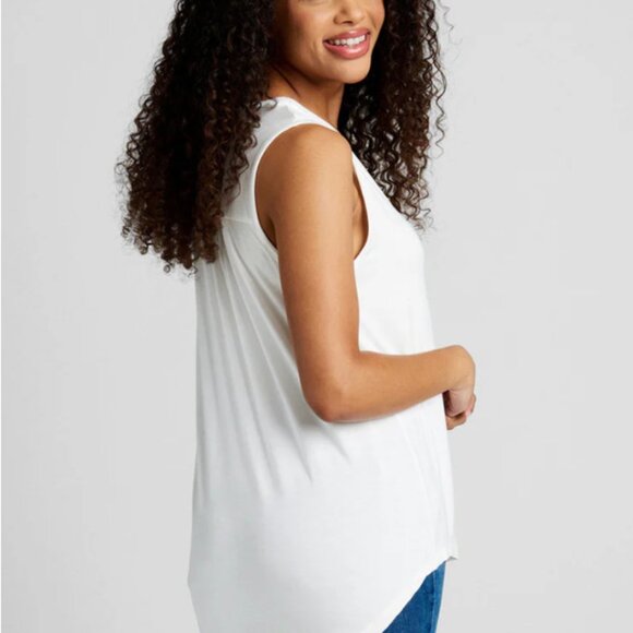 MODCLOTH A Welcome Change Sleeveless Top White 3X - Picture 4 of 4